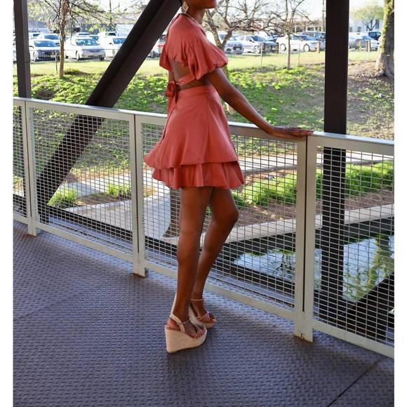 NEW STORIA kinzie dress in rose - Picture 7 of 8